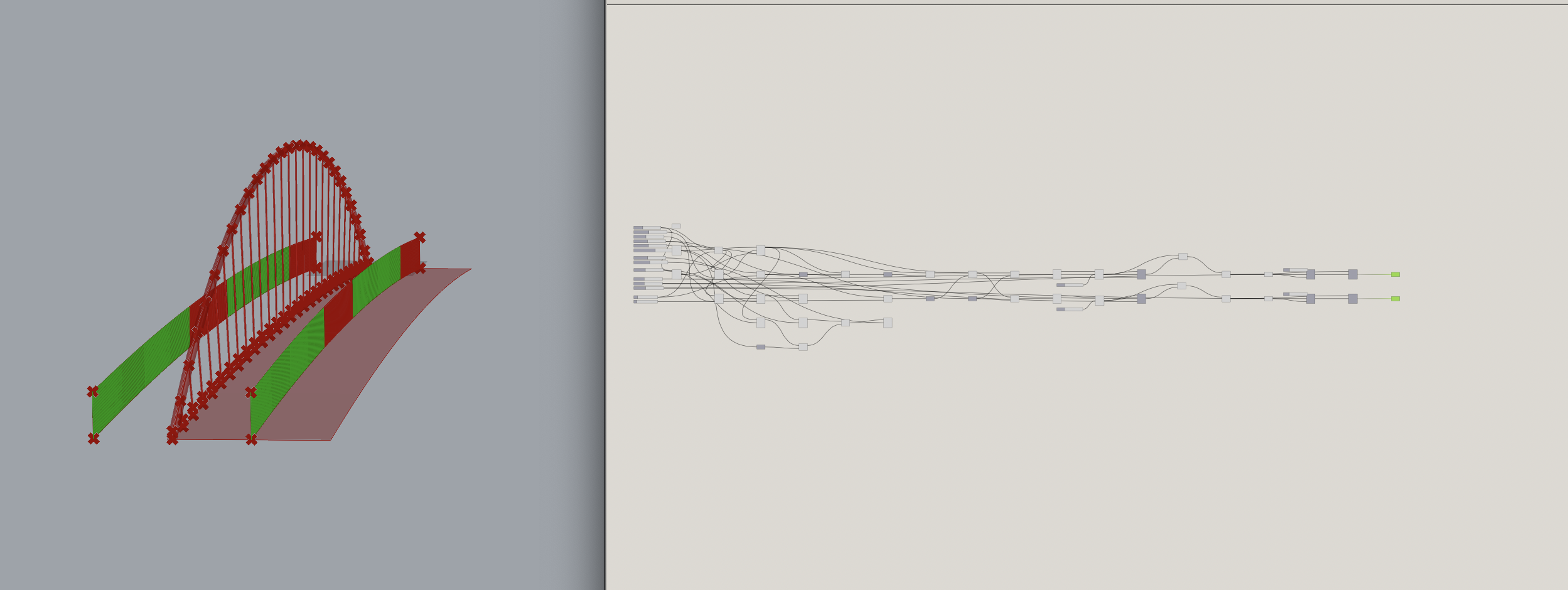 Parametric bridge definition output